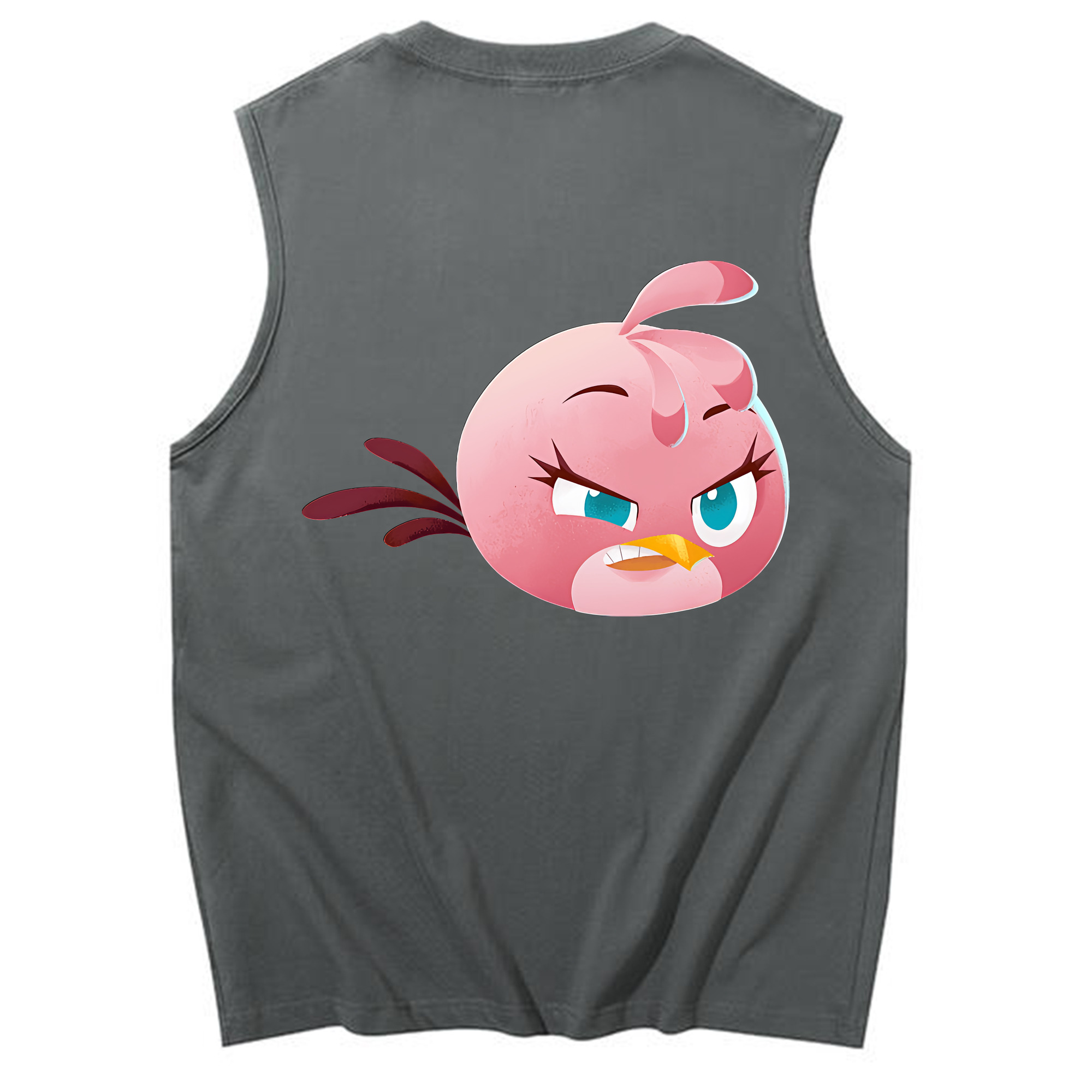 （画像用） Angry Birds アングリーバード コットン100％タンクトップ（背面プリント）